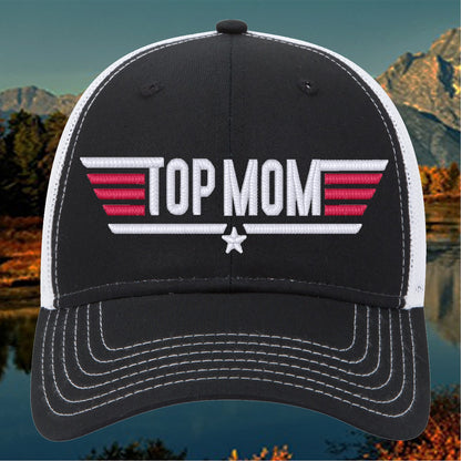 Top Mom 3d Puff Embroidered Cap