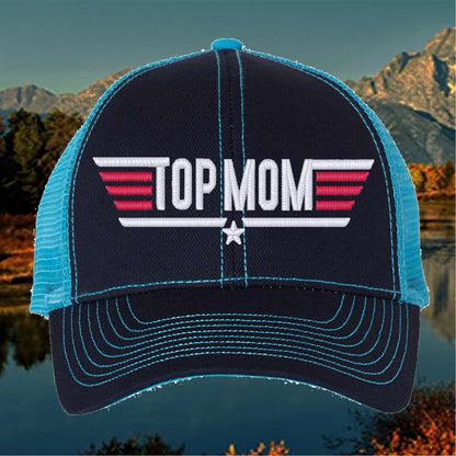 Top Mom 3d Puff Embroidered Cap
