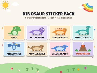 Dinosaur Sticker Pack for Kids