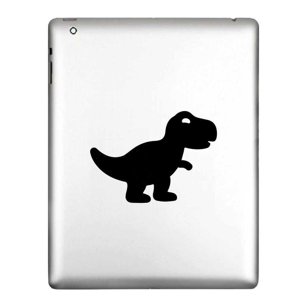 T-Rex decal applied to a tablet back
