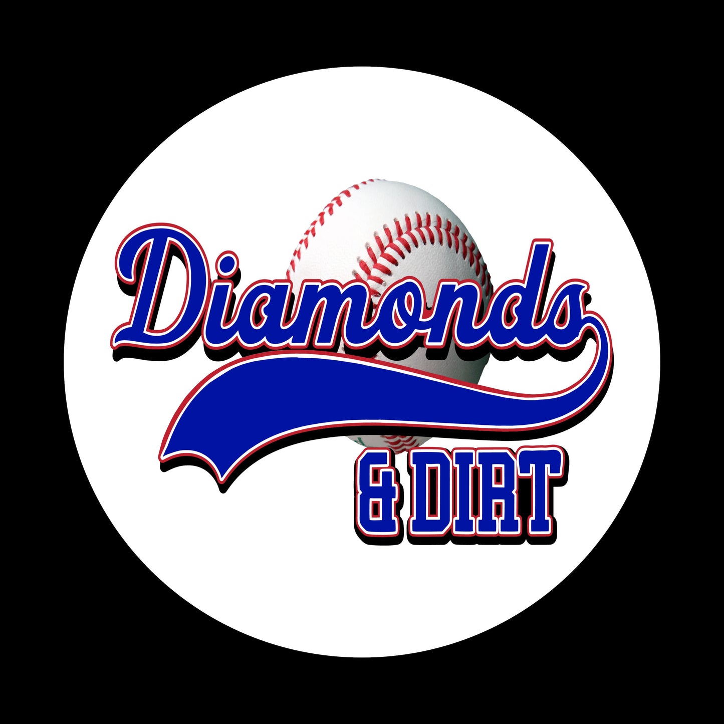 Diamonds & Dirt Baseball, 2.25 inch Buttons