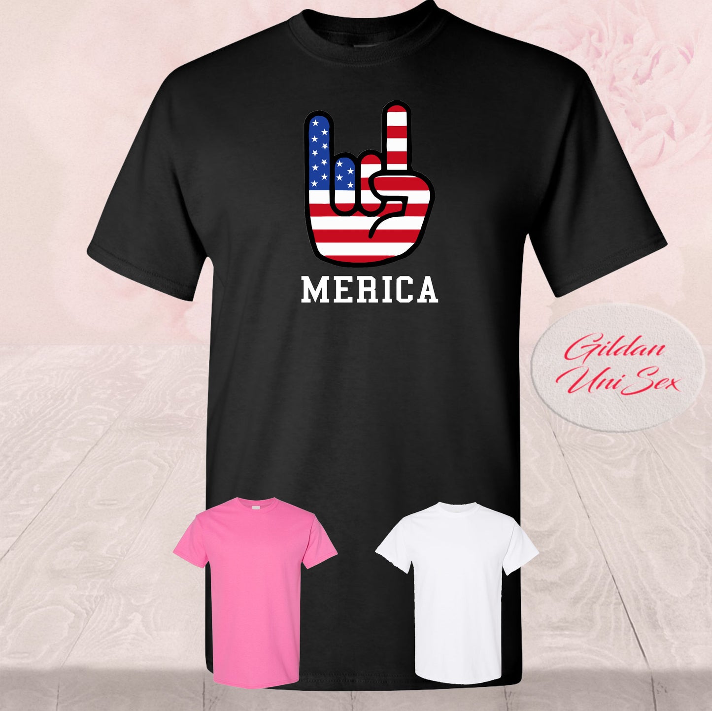 America Rock On American Flag