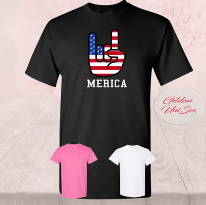 America Rock On American Flag