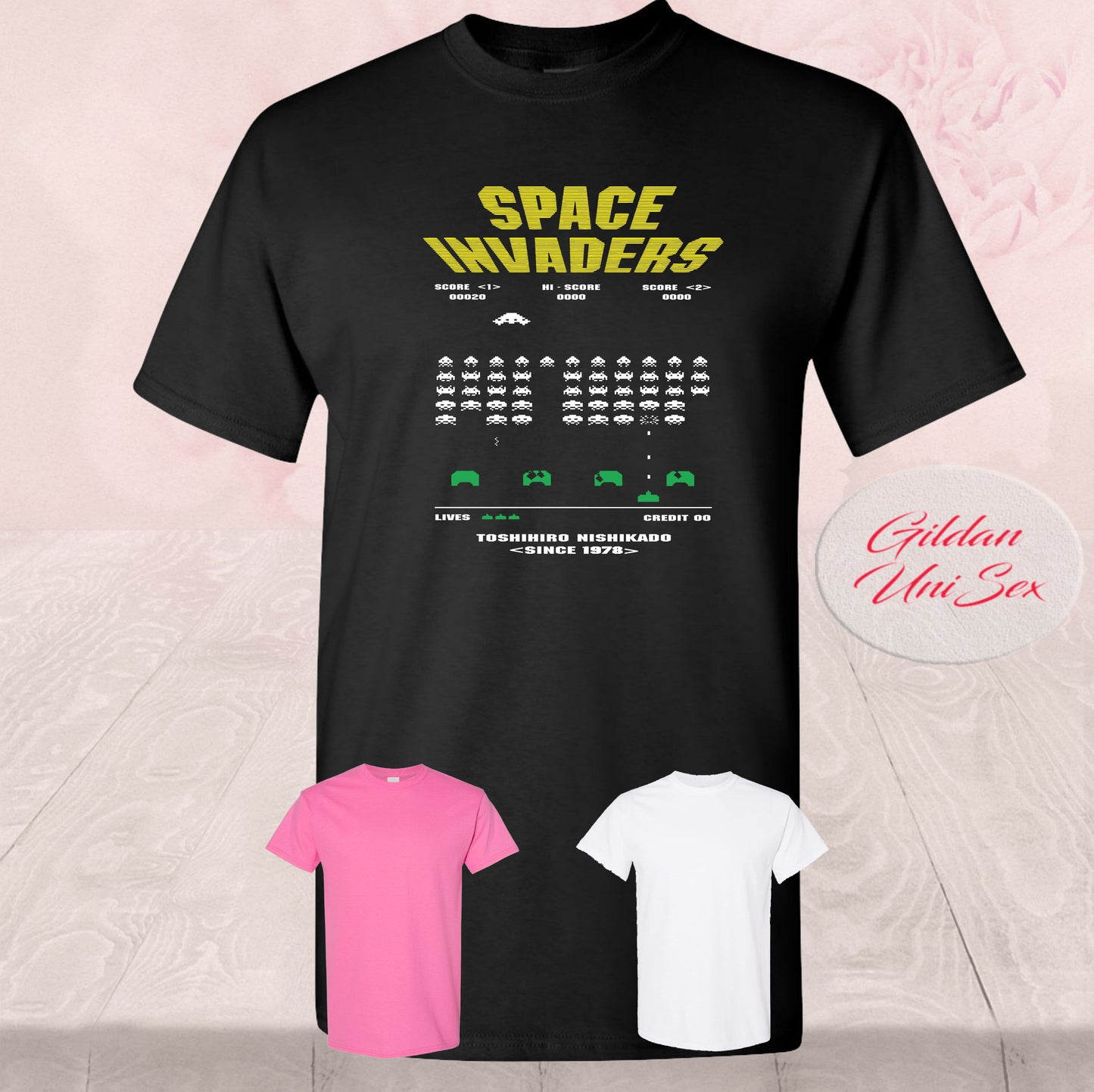 Classic Space Invaders Video Game, Shirts