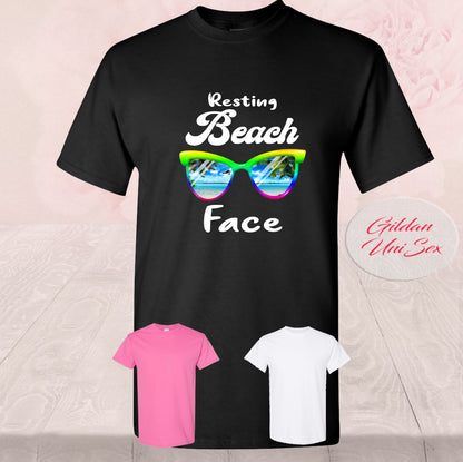 Resting Beach Face, Sun Glasses, Shirts