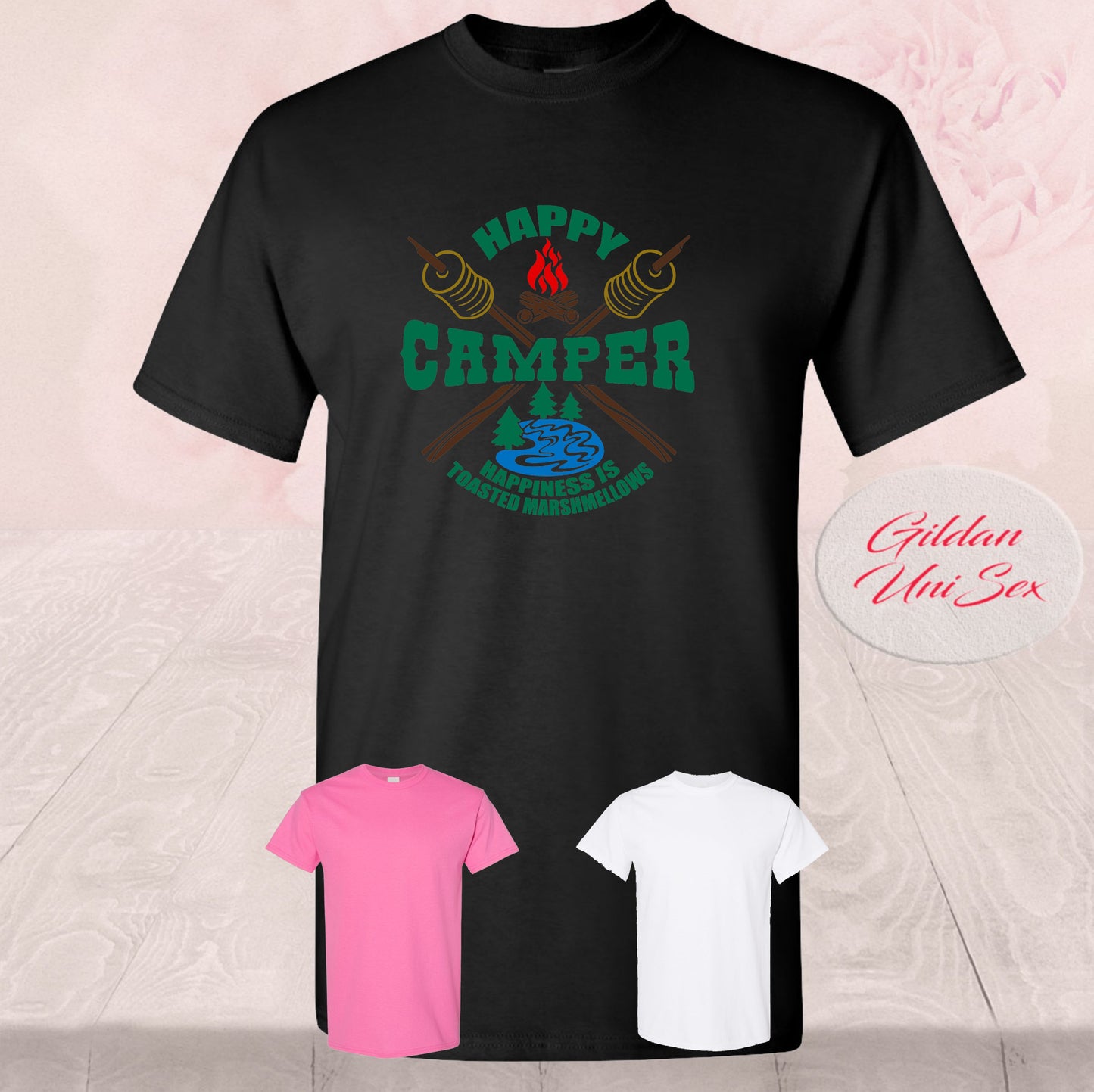 Happy Camper toasted Marshmallows, Shirts