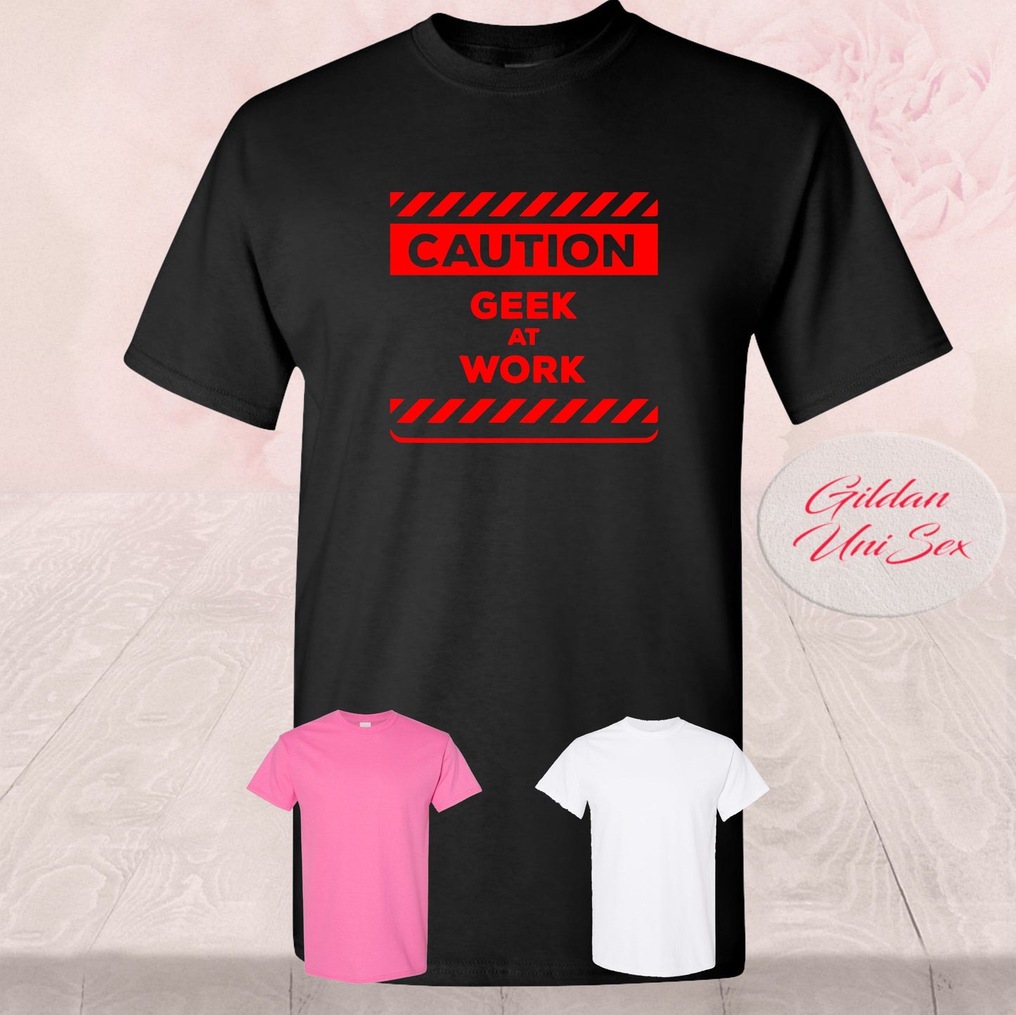 Caution Geek At Work, Shirts