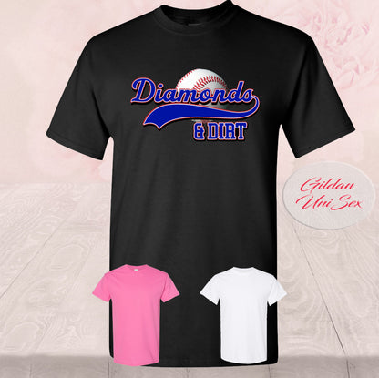 Baseball Diamonds And Dirt, T-Shirt