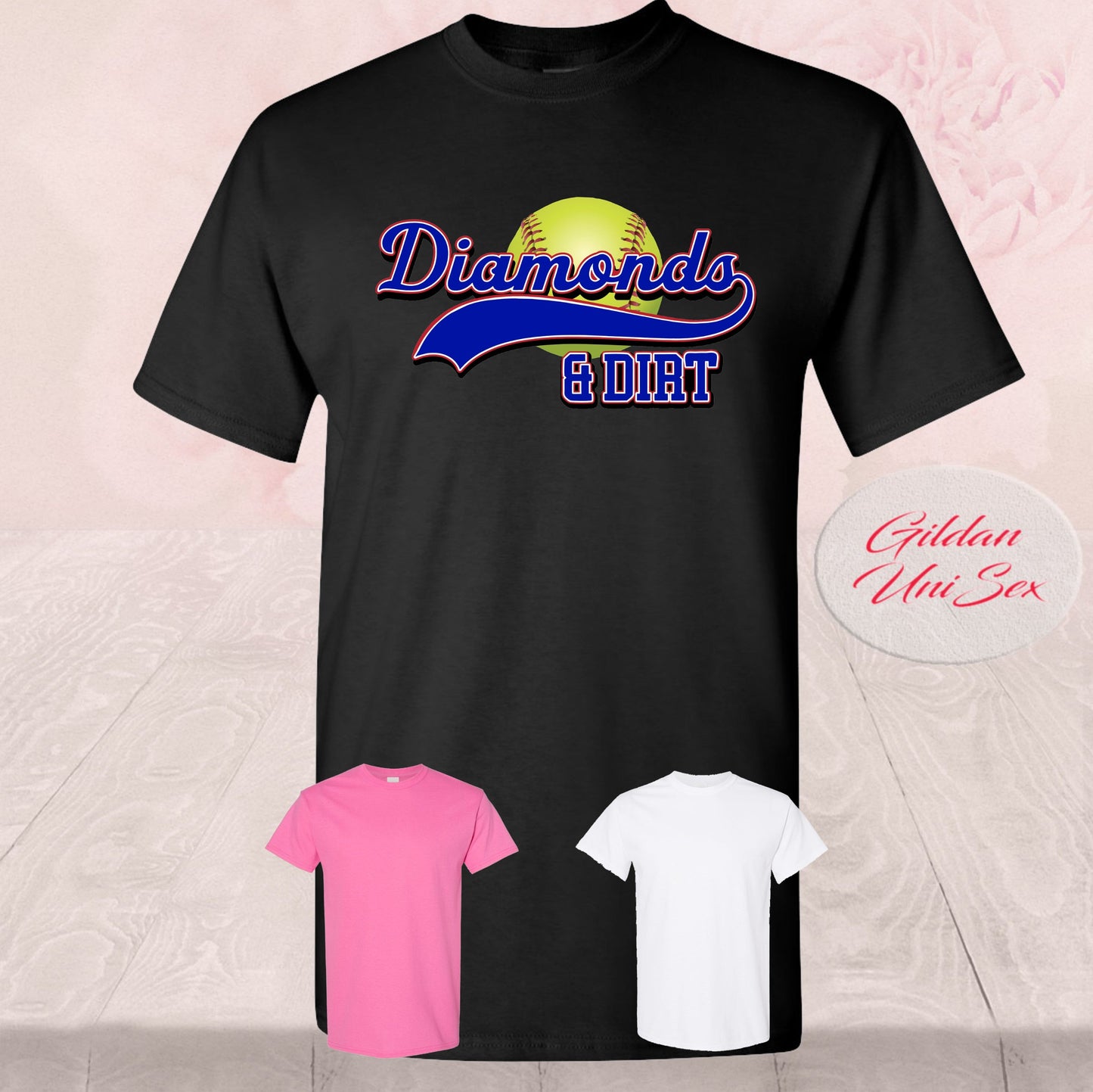 Softball Diamonds And Dirt, T-Shirt