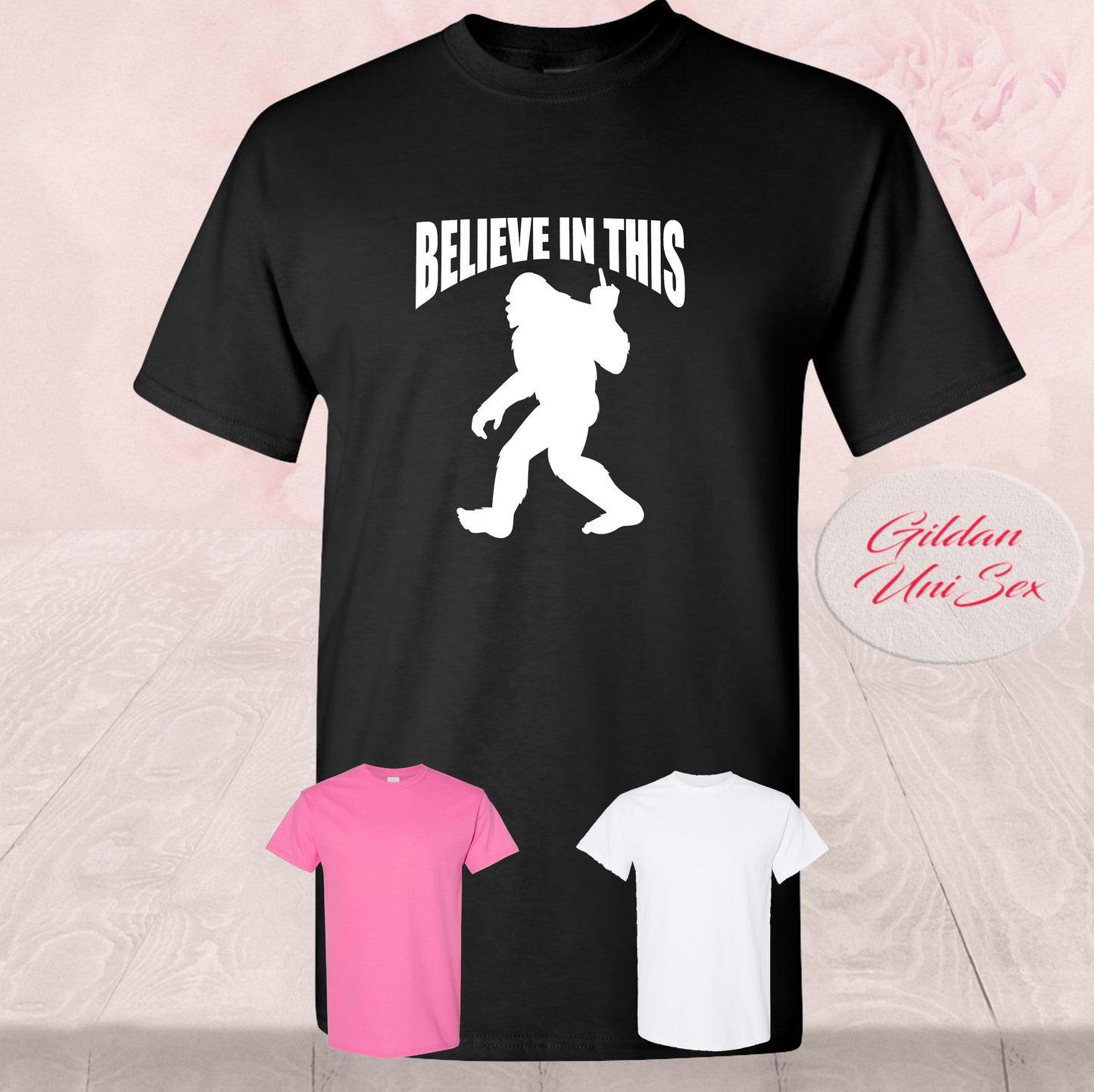 Bigfoot Believe In This, Middle Finger, Shirts