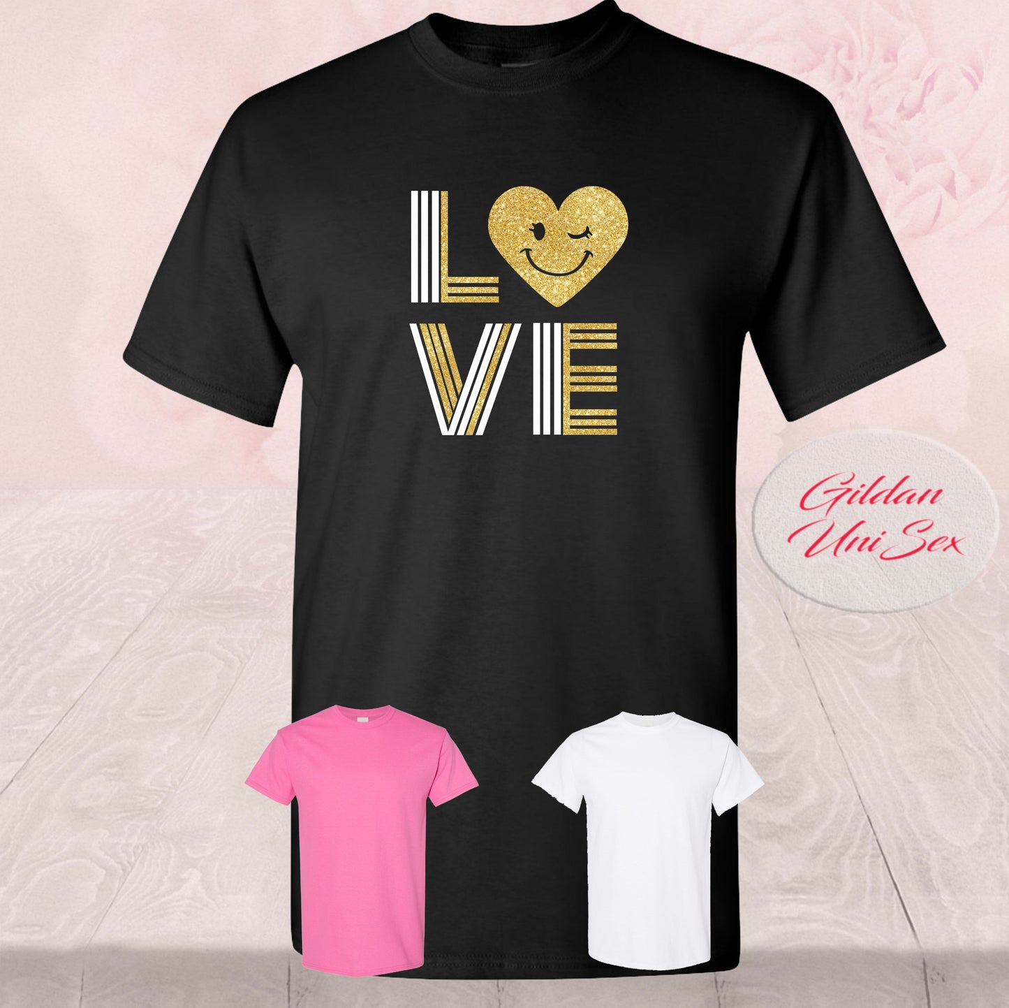 Glitter Love Happy Heart, Shirts