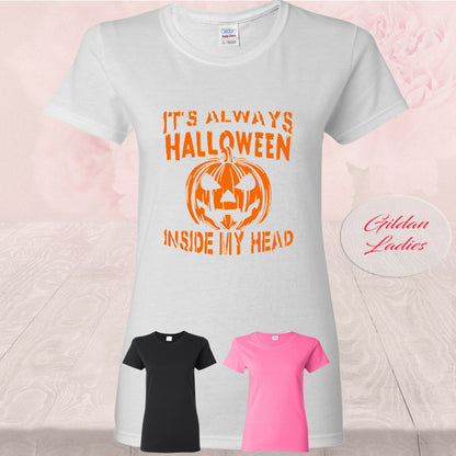 It's Always Halloween In My Head, T Shirts