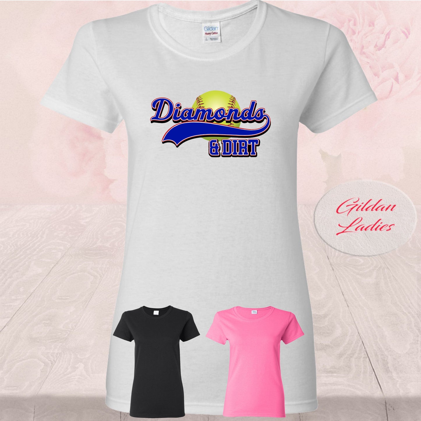 Softball Diamonds And Dirt, T-Shirt
