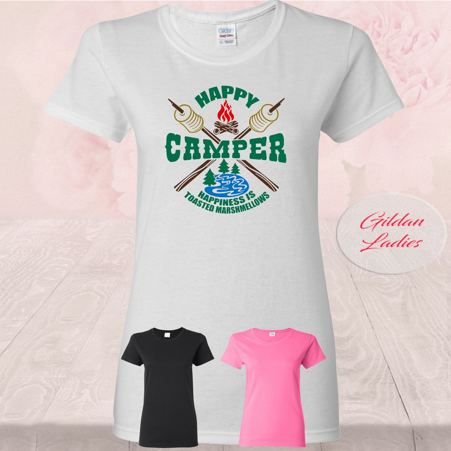 Happy Camper toasted Marshmallows, Shirts