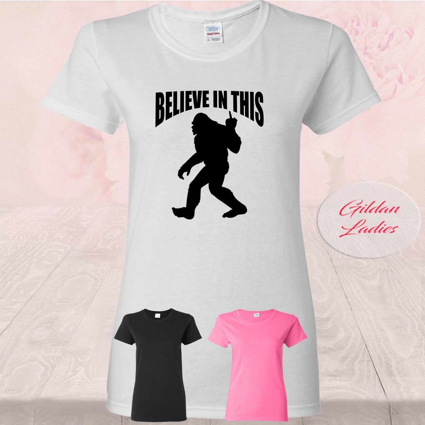Bigfoot Believe In This, Middle Finger, Shirts