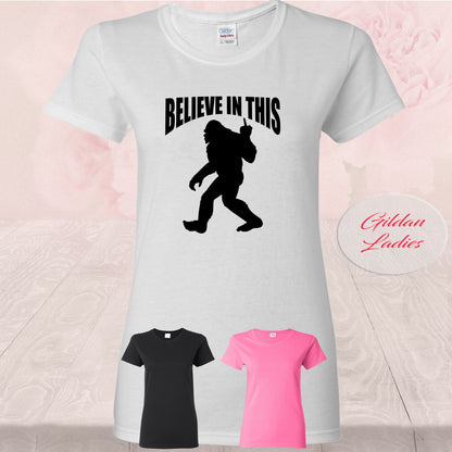 Bigfoot Believe In This, Middle Finger, Shirts