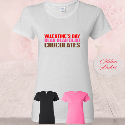 Valentine's Day Blah Blah Chocolates, Tank Tops