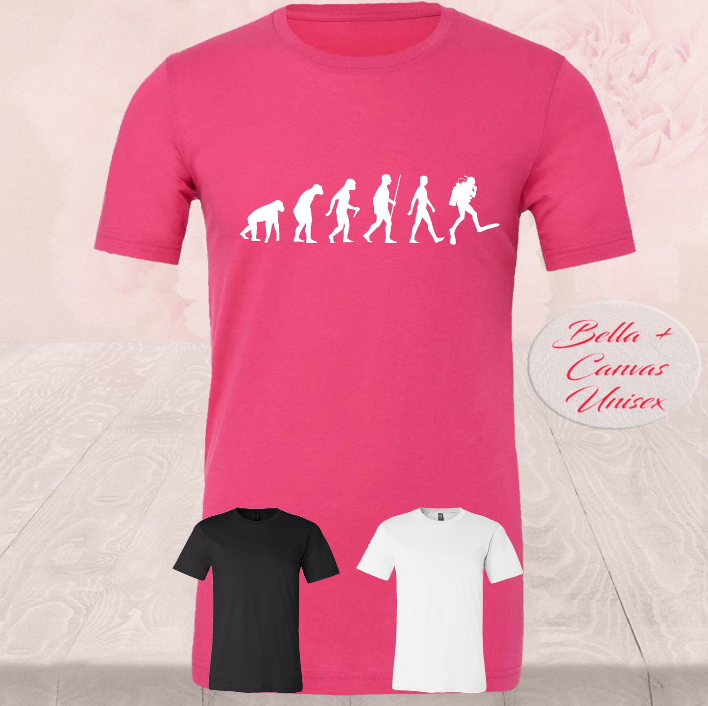 Evolution of Scuba Diver, Shirts