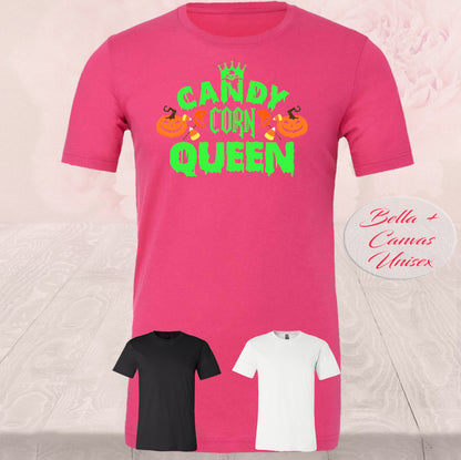 Candy Corn Queen, Halloween, T-Shirt