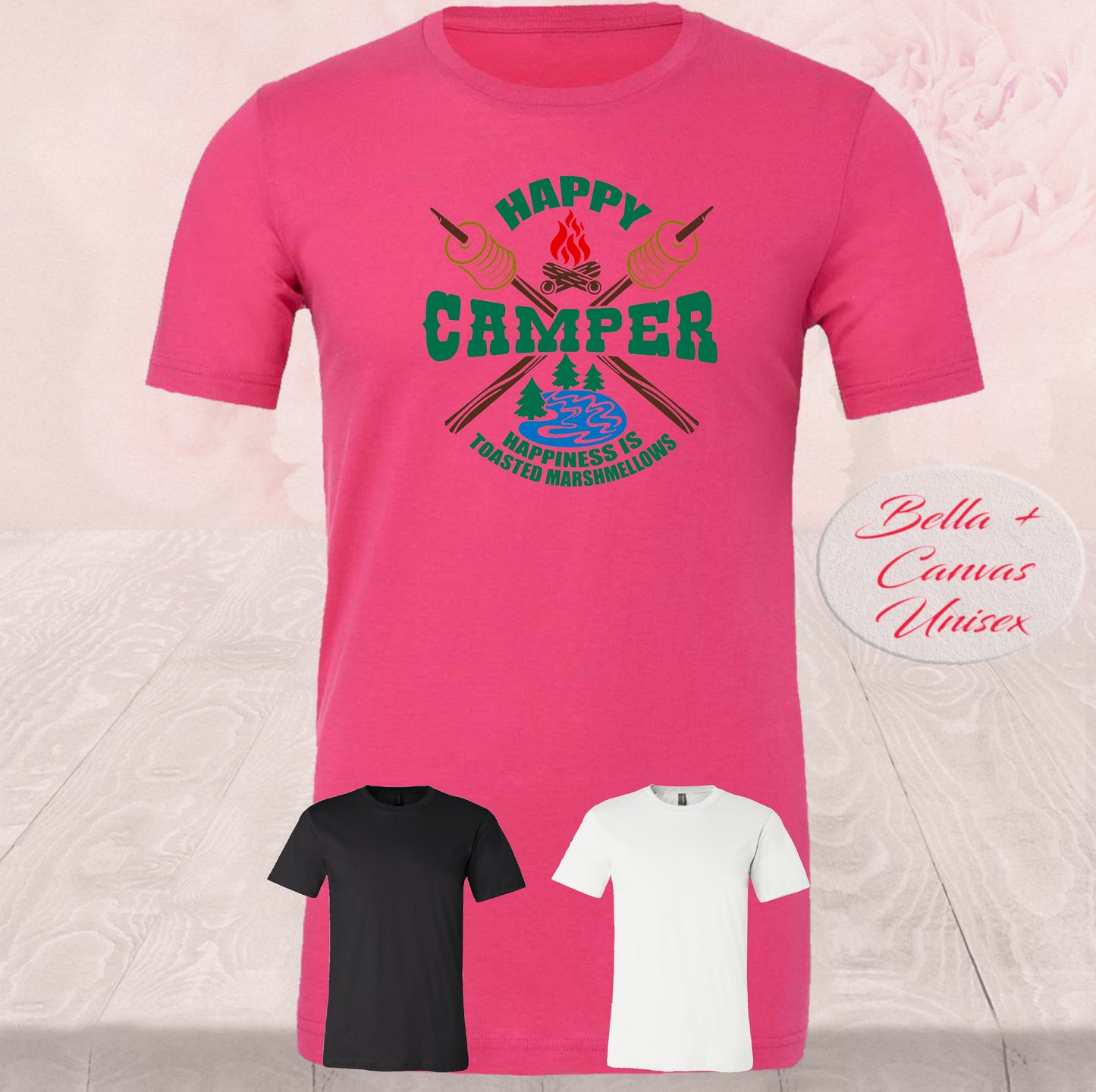 Happy Camper toasted Marshmallows, Shirts