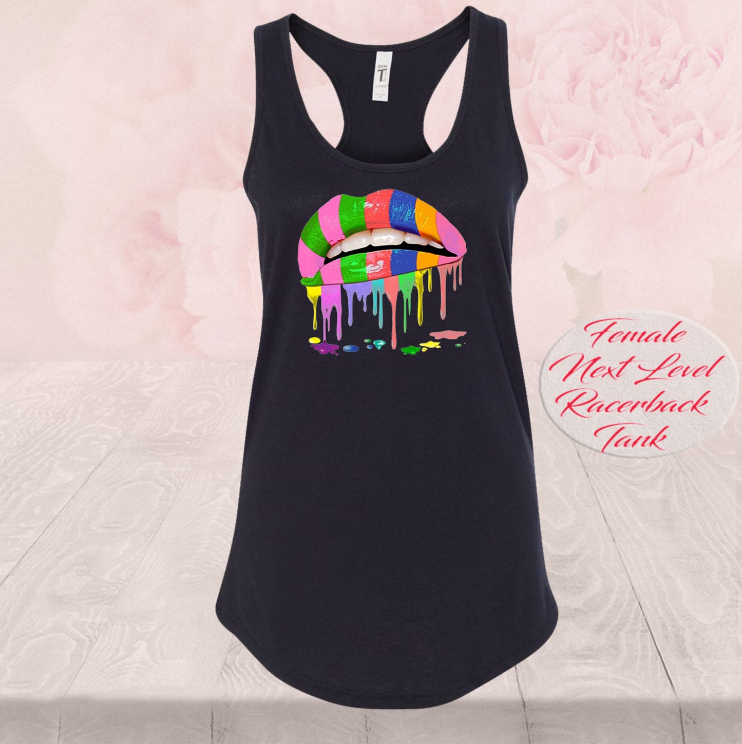 Rainbow Lips Dripping Lips, Shirts