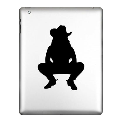 Western Cowgirl in Hat and Boots, Rodeo, Decal Sticker