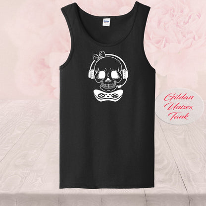 Gamer Skull Girl, Controller Headset, Shirt