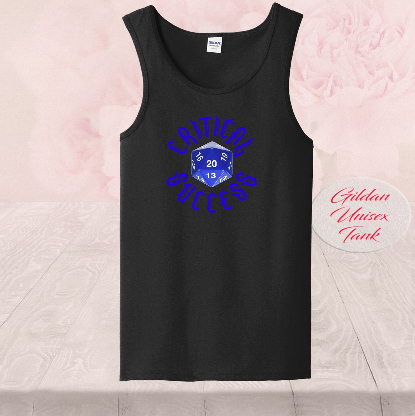 Gamer Critical Success, 20 Sided Dice, Shirt