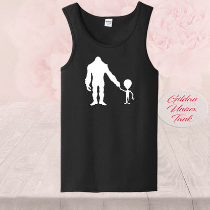 Bigfoot And Alien Holding Hands, Shirt