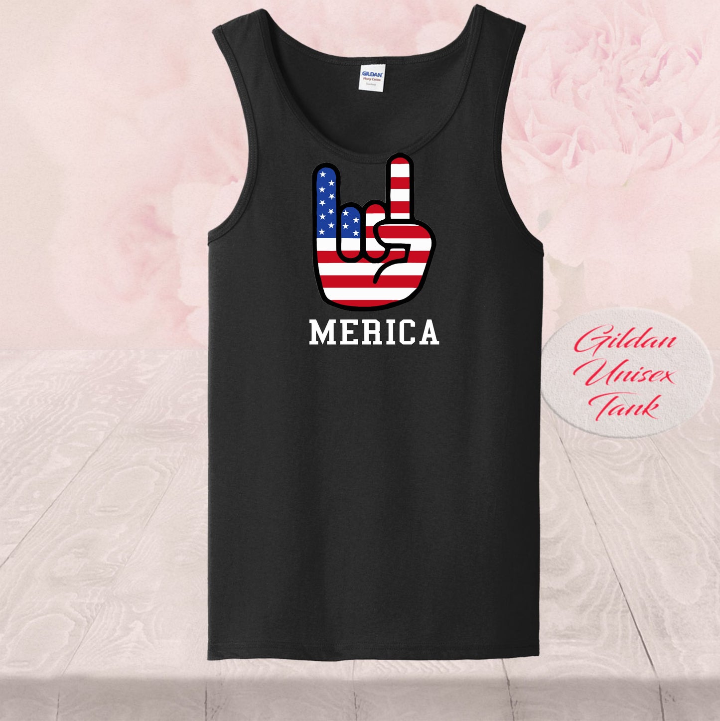 America Rock On American Flag
