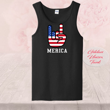 America Rock On American Flag