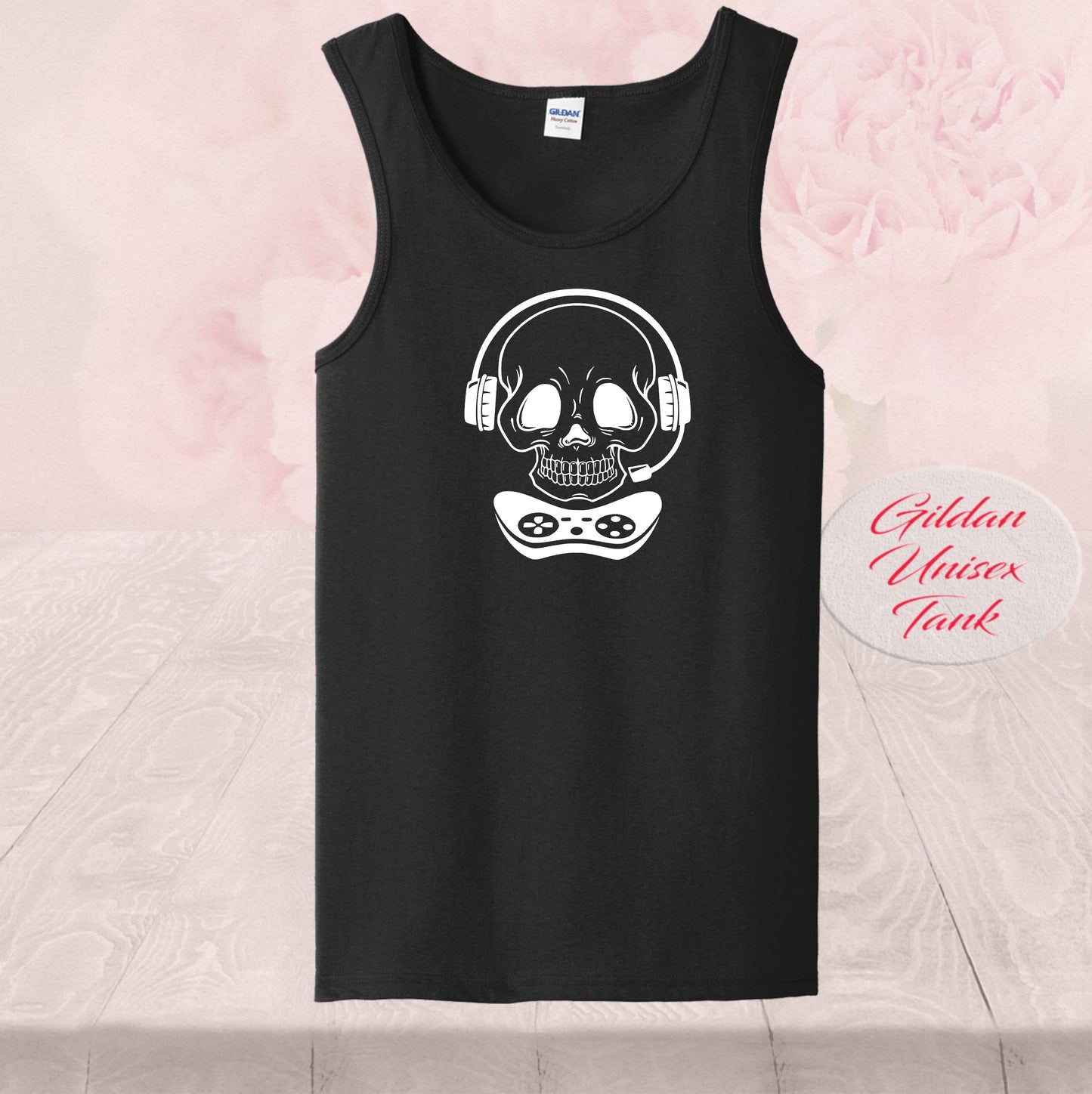 Gamer Skull Boy, Controller Headset, Shirt