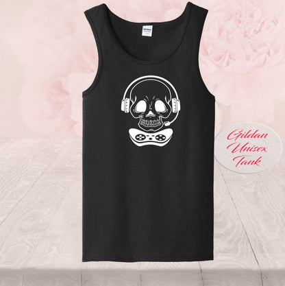 Gamer Skull Boy, Controller Headset, Shirt