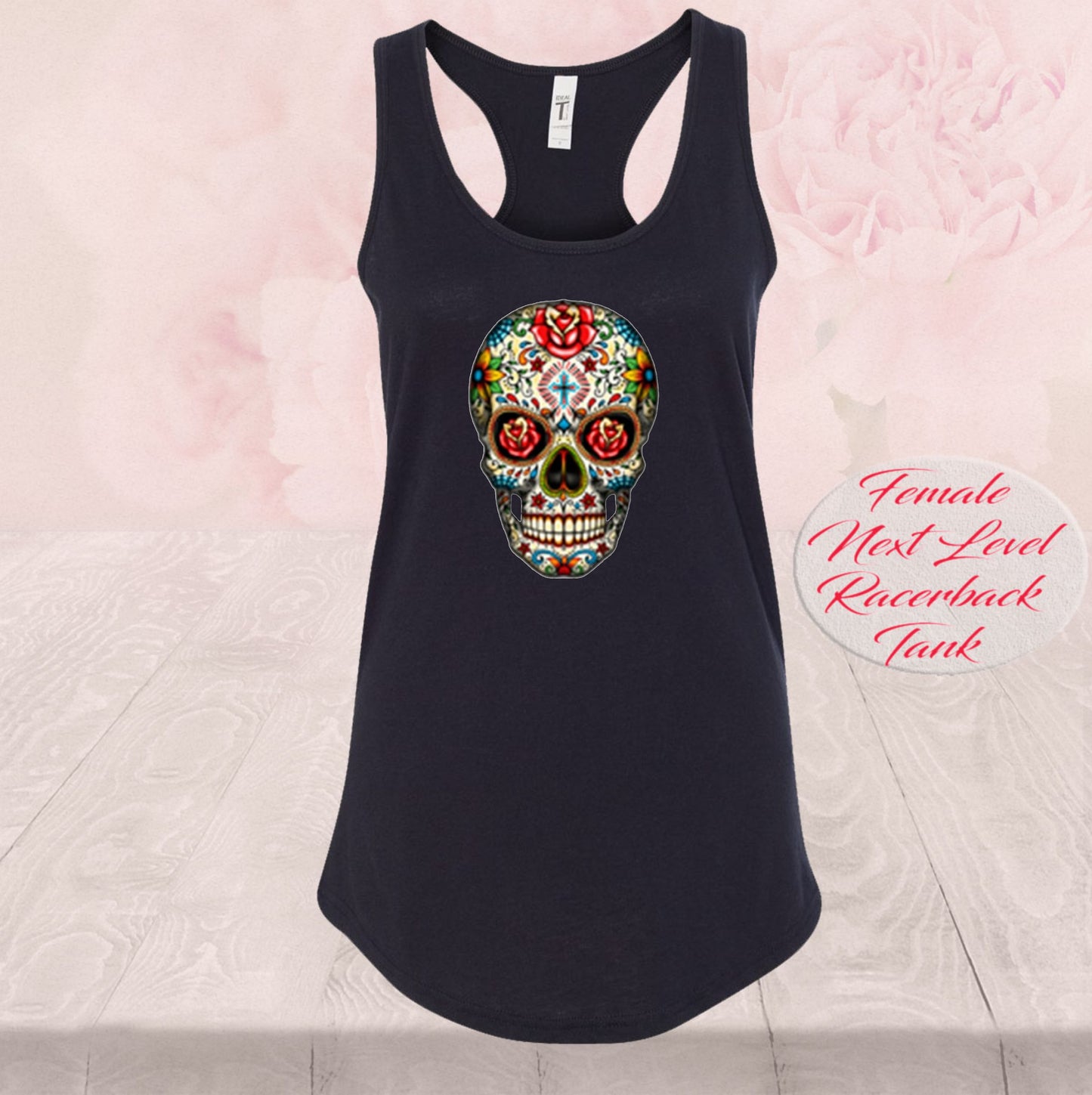 Sugar Skull With Roses, Day of the Dead, Shirt