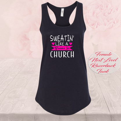 Sweatin Like A Sinner In Church Pink, Shirts