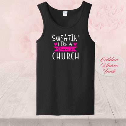 Sweatin Like A Sinner In Church Pink, Shirts
