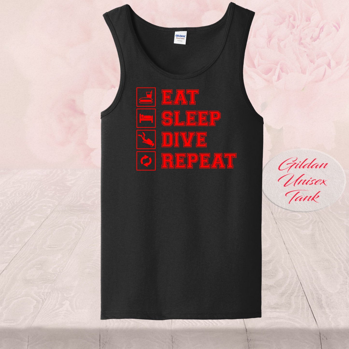 Eat Sleep Dive Repeat, T Shirt