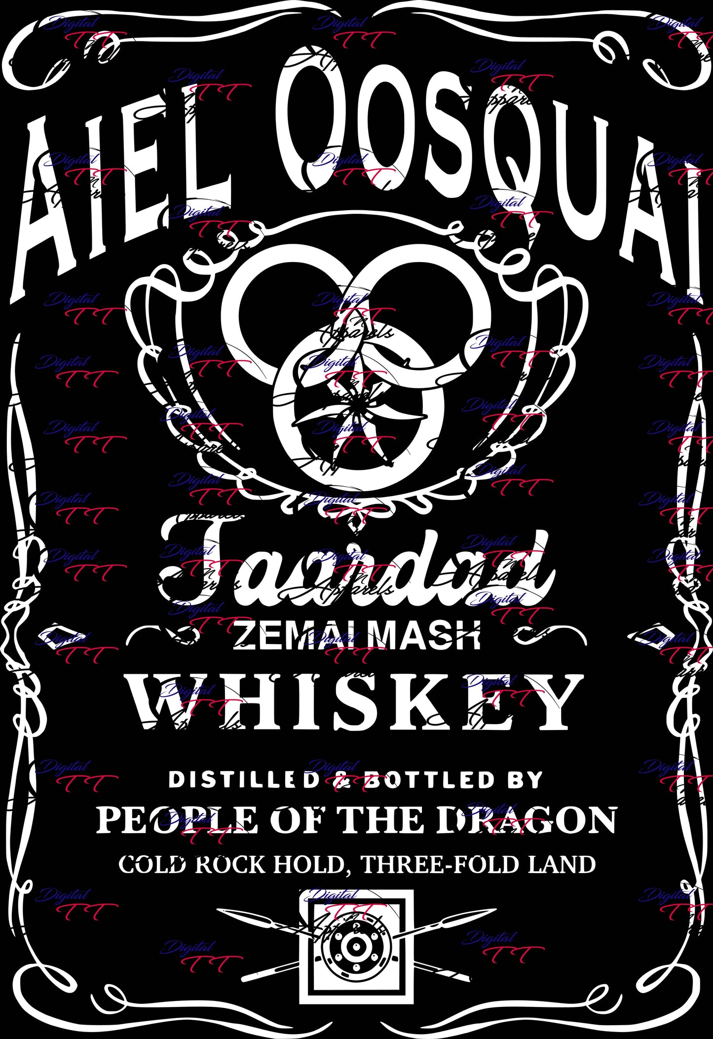 WOT, Wheel Of Time, Aiel Whiskey | Digital PNG "File Only" Instant Download Sublimation