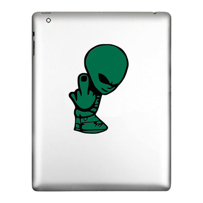 Alien Middle Finger Vinyl, Decal Sticker