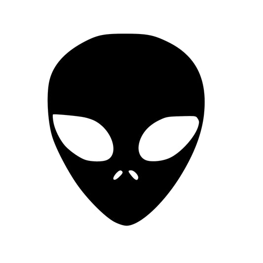 Alien Head, Decal Sticker