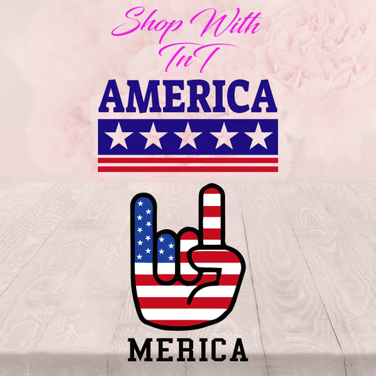 Hang Loose, America, Merica Flag, Stars And Stripes | Digital PNG "File Only" Instant Download