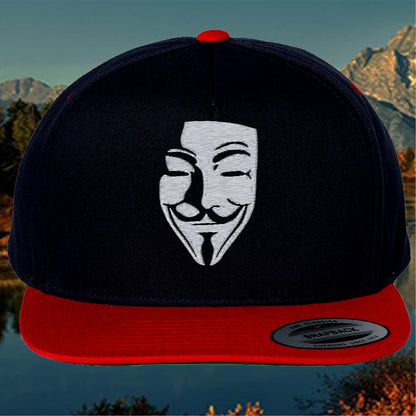 Embroidered V for Vendetta, Anonymous, Guy Fawkes Cap Hat