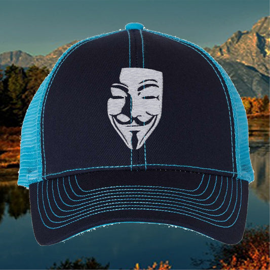 Embroidered V for Vendetta, Anonymous, Guy Fawkes Cap Hat