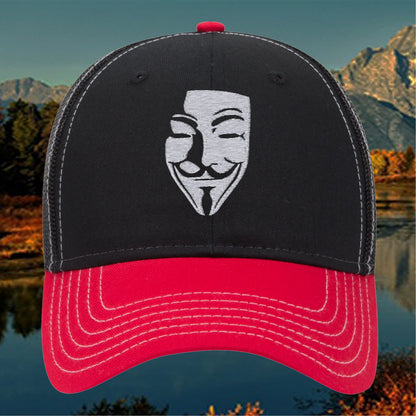 Embroidered V for Vendetta, Anonymous, Guy Fawkes Cap Hat