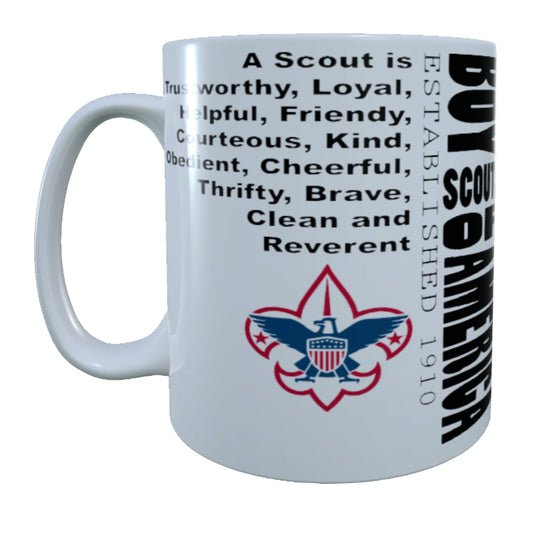 Boy Scouts of America, Scouts Law, 15 oz Mug
