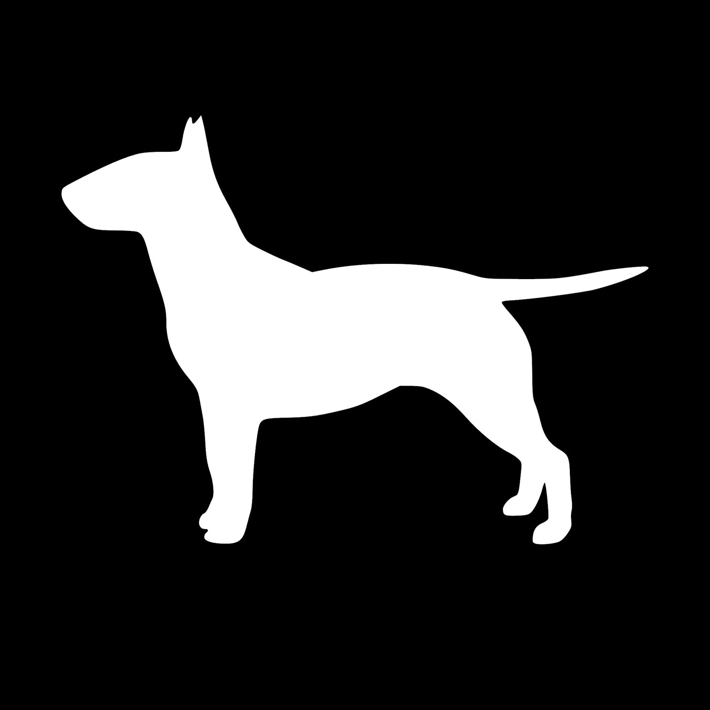 Bull Terrier Dog, Decal Sticker,