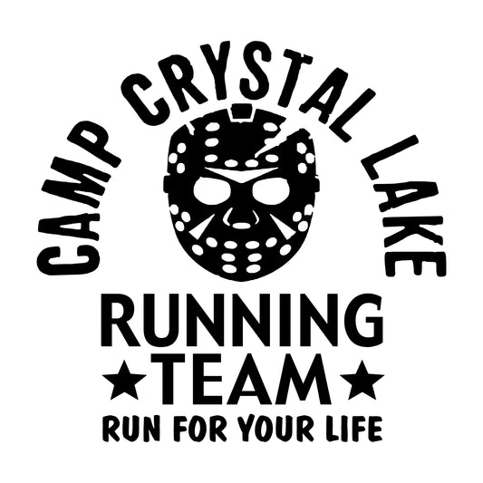 Jason Camp Crystal Lake Running Team, Sticker Decal