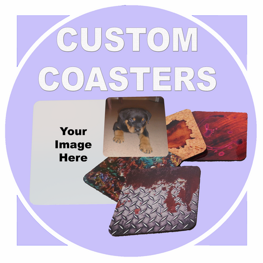 Custom Cork Bottom Drinks Coaster, personalised, drinks, picture coaster, drink mat