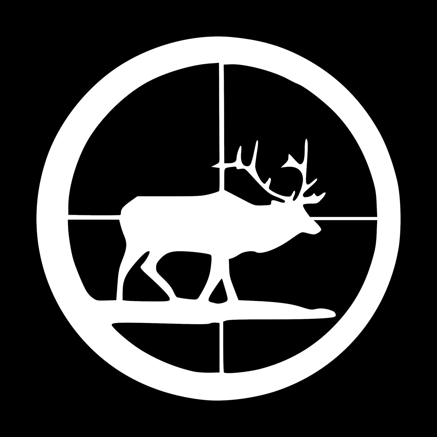 Hunting Crosshairs, Sticker Decal