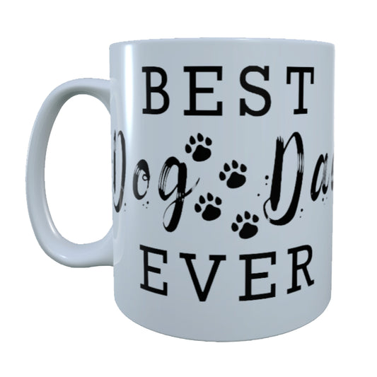 Best Dog Dad Ever, 15 oz Mug